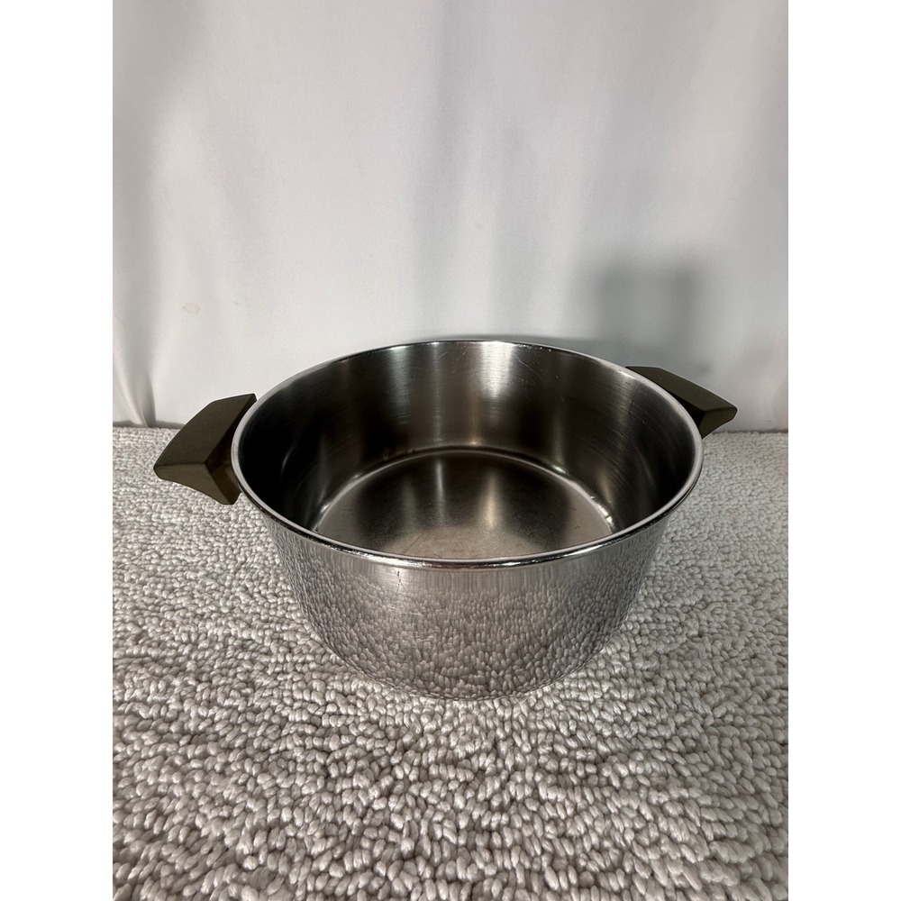 Vintage Revere Ware‎ 1801 Stainless Steel 4.5 Qt Stockpot 88-A Double Handle Pot